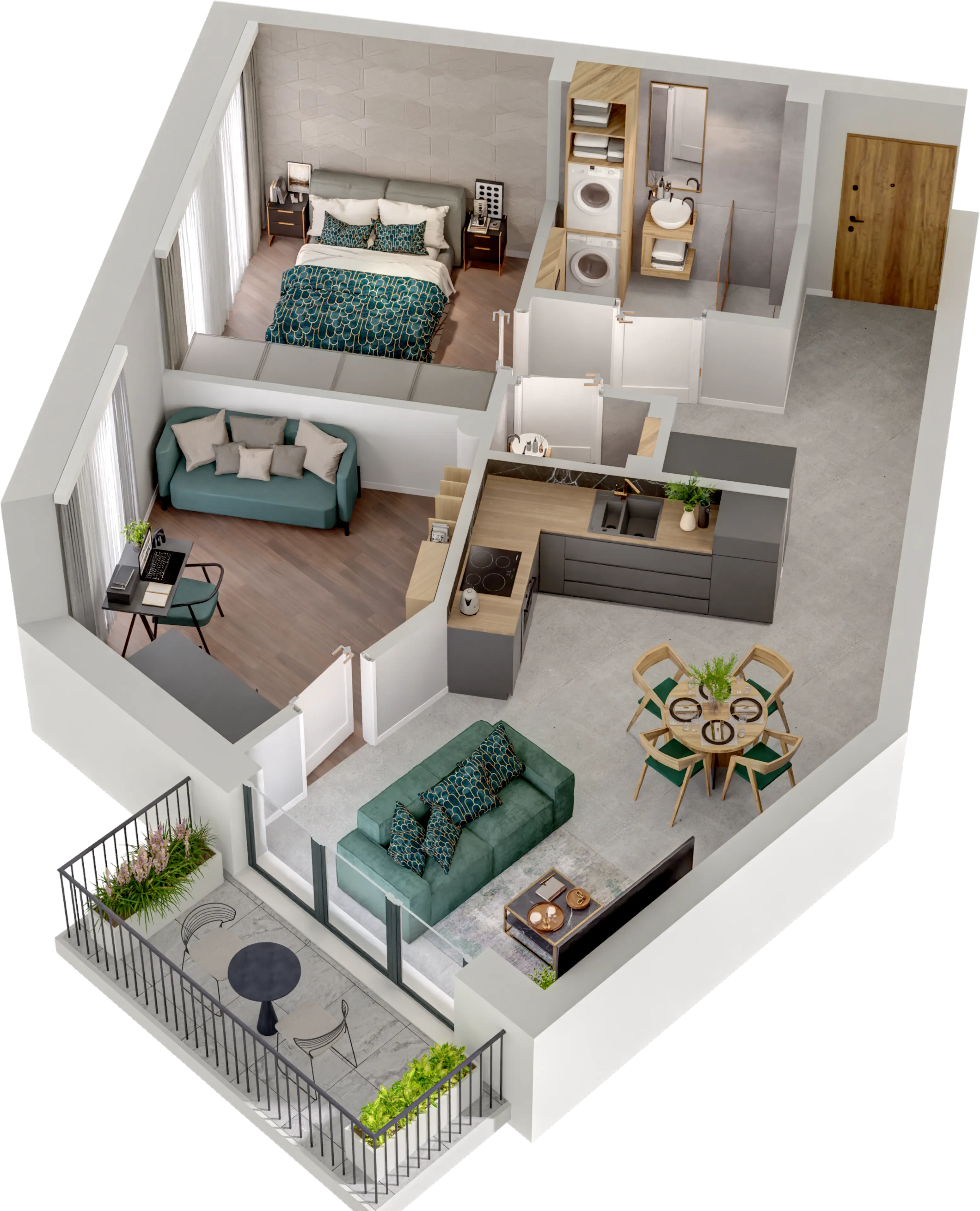 Wizualizacja apartamentu 3D